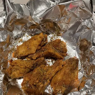 Dry spice wings