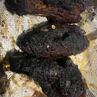 Our wings from Burgs.  Who in their right mind would find these appealing or edible?