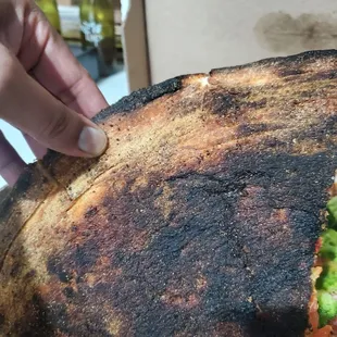 Based burnt so bad, no one ate more than a slice.