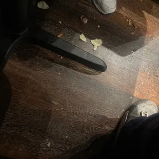 Dirty floor.