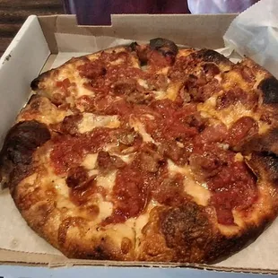 Pepperoni and Sausage pizza