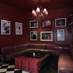 a black and white checkered floor