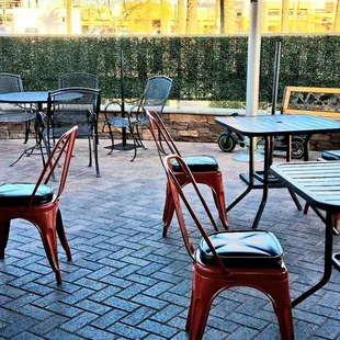 Outdoor patio dining area
