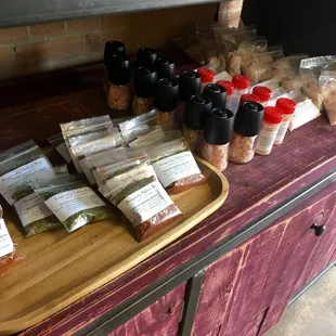 a variety of spices