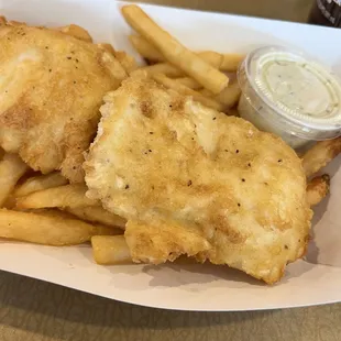 Halibut and Chips