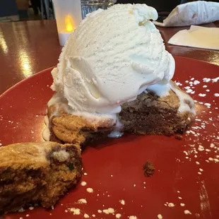 Don&apos;t miss the warm Nutella cookie with ice cream!