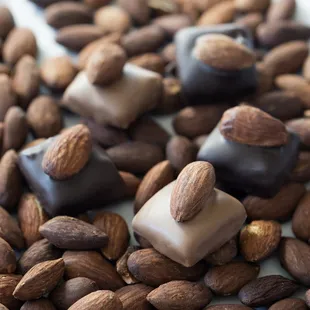 Milk and Dark Chocolate English Toffee Bites