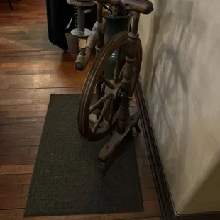 A spinning wheel of the times.