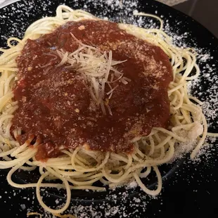 Spaghetti with meatballs