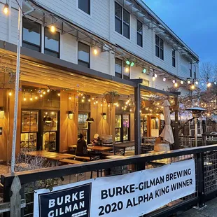 the exterior of burke - gilman brewing