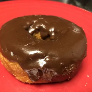 Chocolate-Frosted Cake Donuts