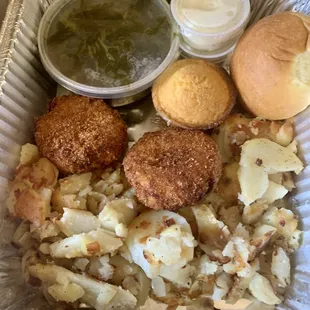 Salmon croquettes meal - to go