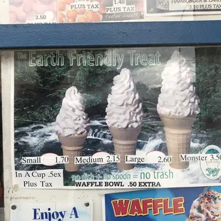 Save the earth, eat a cone!