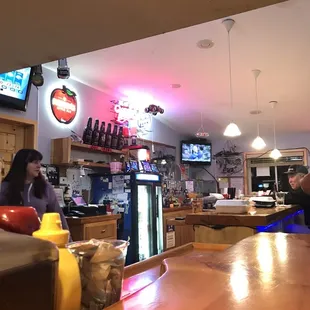 people sitting at the bar