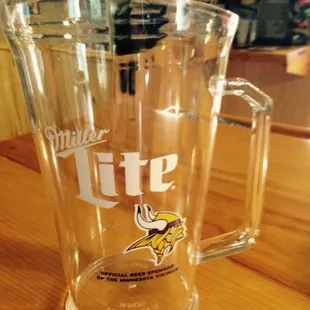 a beer mug on a table
