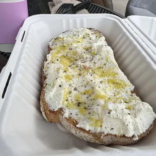 Lemon ricotta toast