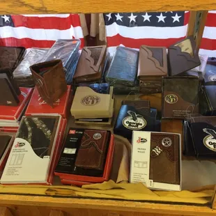 Wallets belts accessories