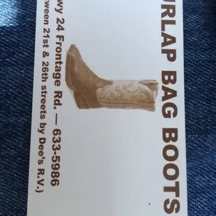 Another location of there's specifically selling boots.