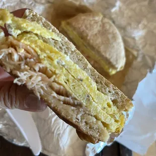 Egg &amp; Smoked Salmon Sandwich