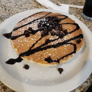 Chocolate chip pancakes