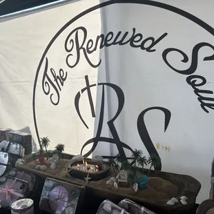 a display of items for sale