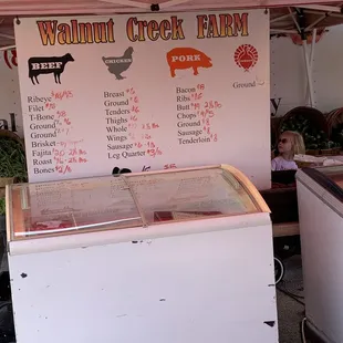 a display of fresh produce