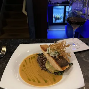 Salmon dinner.