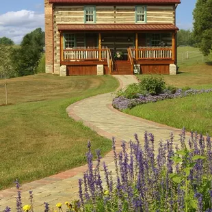 Guests may choose between our two masterfully restored early and mid-1800s buildings. This is the William Rouse Log Cabin.
