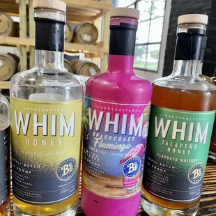 three bottles of whine