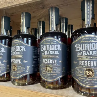 bottles of bourbon