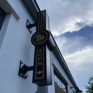 a sign for a bar