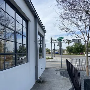 outside