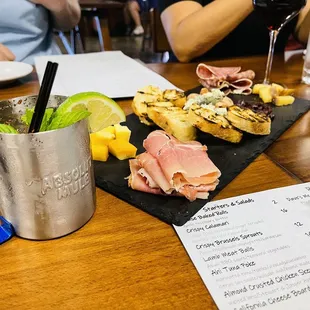 a variety of appetizers