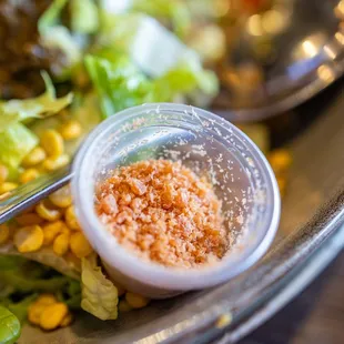 Optional Crushed Dried Shrimp to go on top of the Tea Leaf Salad