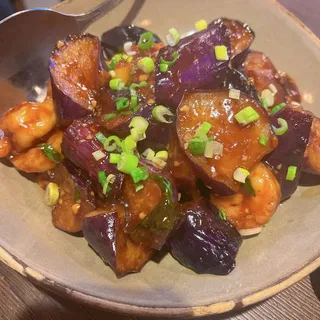 Eggplant Shrimp with Garlic Sauce
