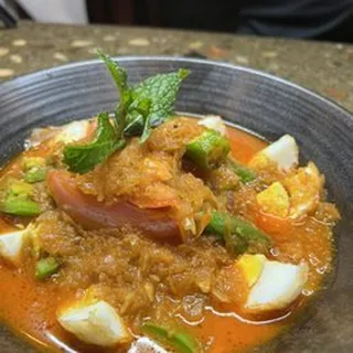 Egg and Okra Curry