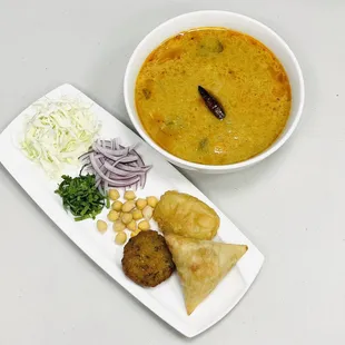 Burmese Style Samosa Soup