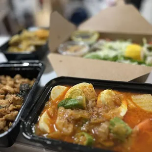 Okra with Eggs in Red Curry