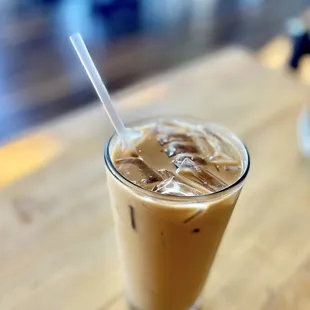 Burmese milk tea (iced).