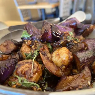 Amazing Eggplant Garlic with Shrimp