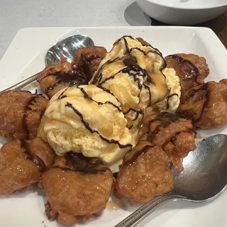 17. Fried Banana with Ice Cream
