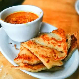 My fav platha with dip