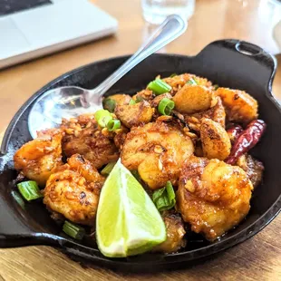 Shrimp and garlic skillet