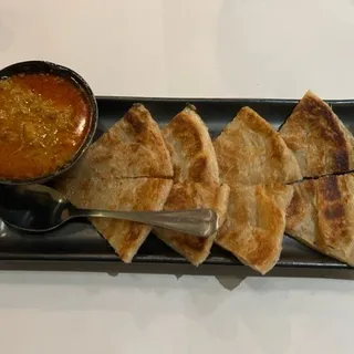 Palata with Chicken Curry Dip
