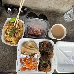 Shan tofu salad, 6. Beef &amp; Potato Curry with Paratha (Indian Flatbread), 20. Banana Cake (Burmese Style), 22. Burmese Tea