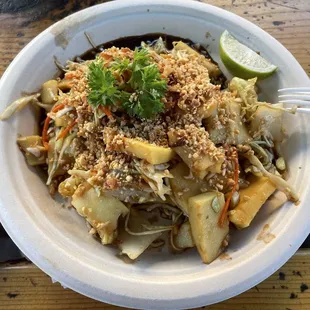 Chickpea tofu salad (vegan)