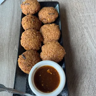 Falafel with spicy tamarind sauce