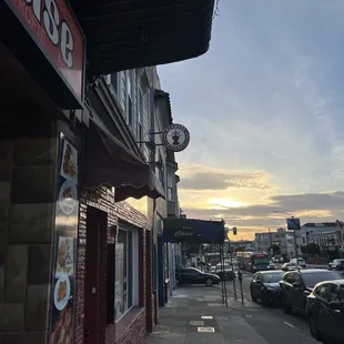 outside