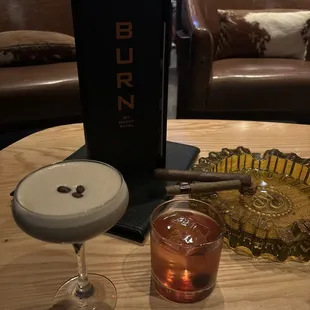 Connecticut Espresso Martini, Old Fashion, Java Latte and a Rocky Patel Sumatra Toro