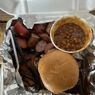 My to go box. Sampler was easily enough for two people.